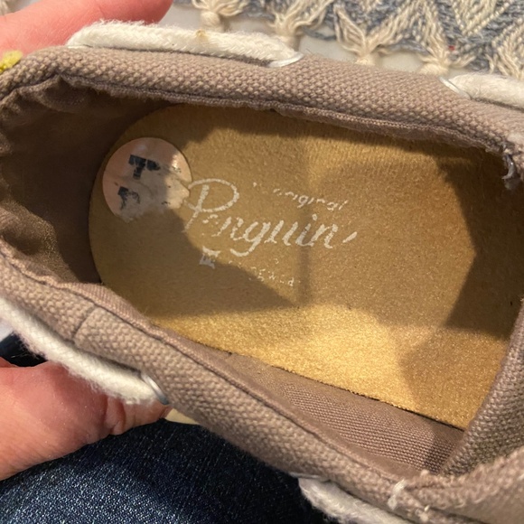 Original Penguin by Munsingwear Fly Ocean Gray Canvas Sneakers Size 11 - Picture 4 of 8